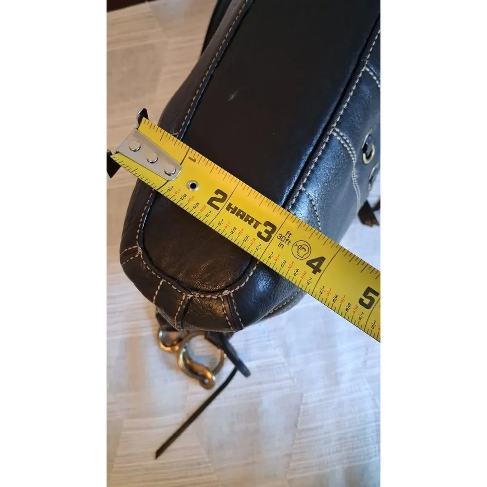 Vintage Coach Chelsea Laced Convertible Handbag Black 10399